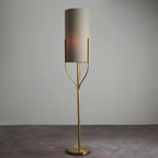 Fraser 1-Light Brushed Brass Floor Lamp