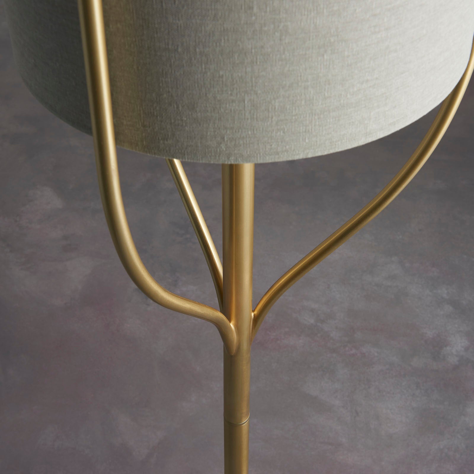 Fraser 1-Light Brushed Brass Floor Lamp