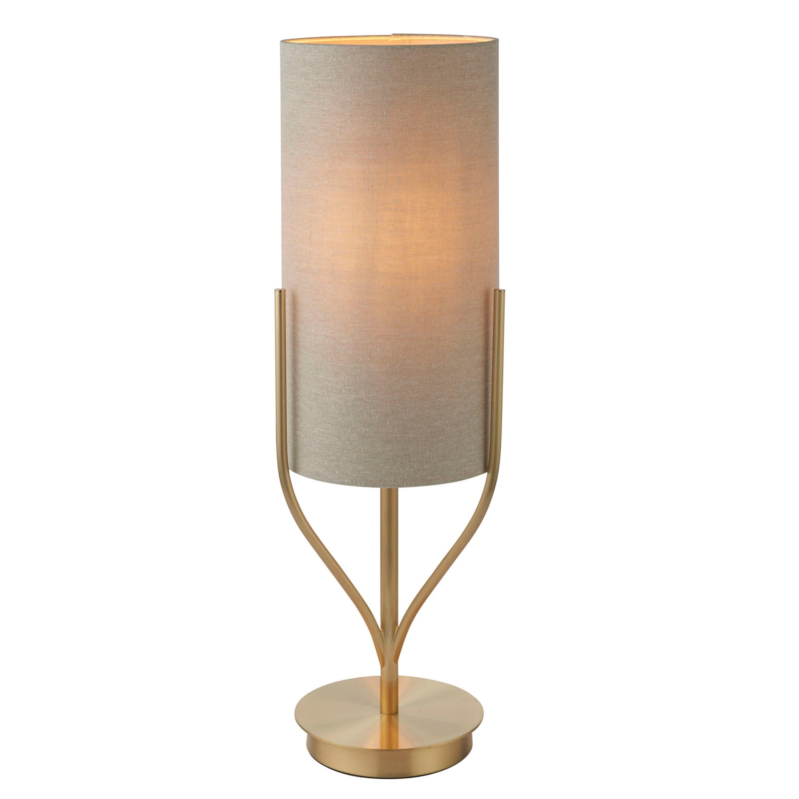 Fraser 1-Light Brushed Brass Table Lamp