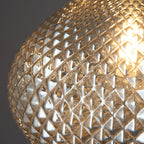 Livia Aged Brass Pendant Light with Opal Glass (Adjustable)