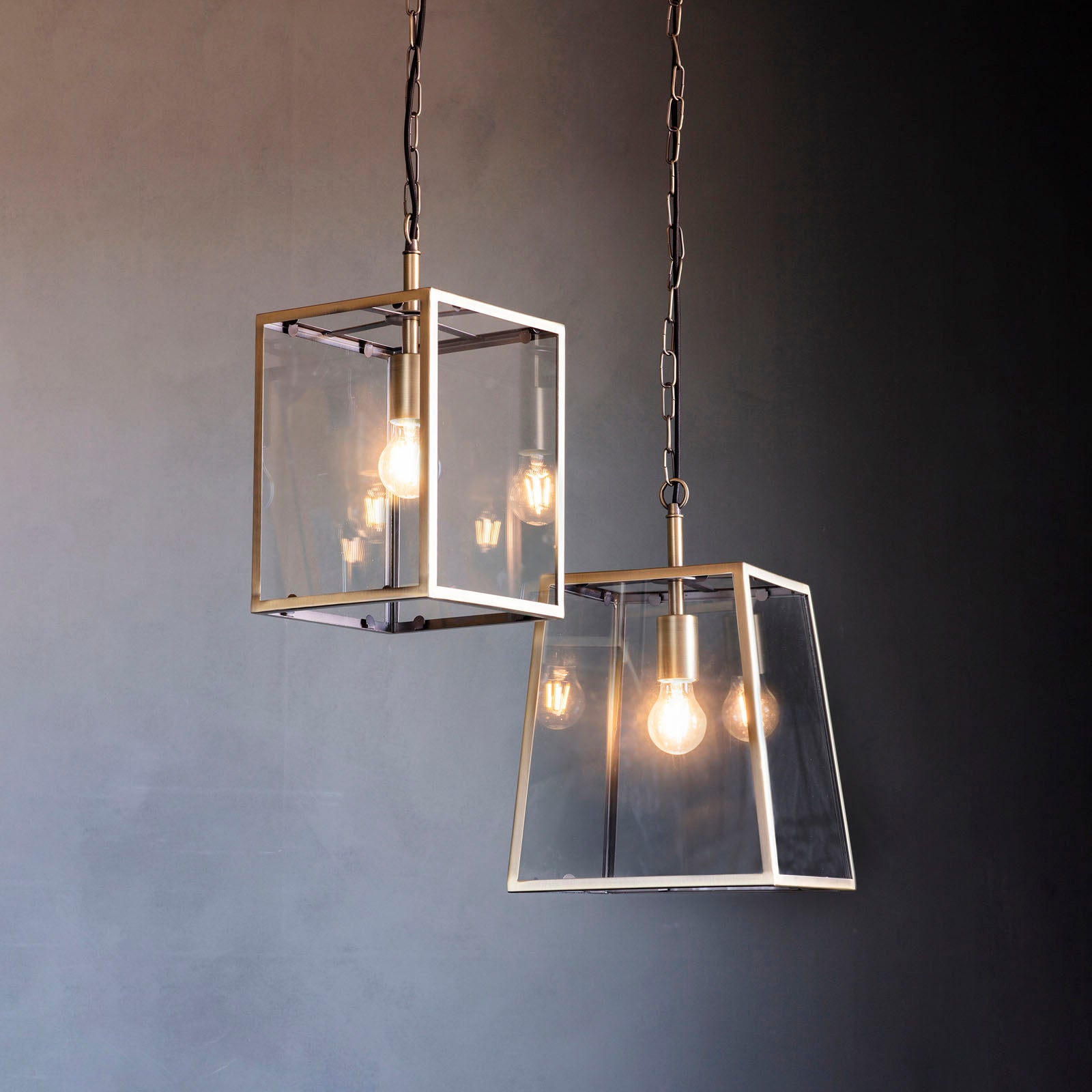 Hurst 1-Light Matt Antique Brass Pendant Light