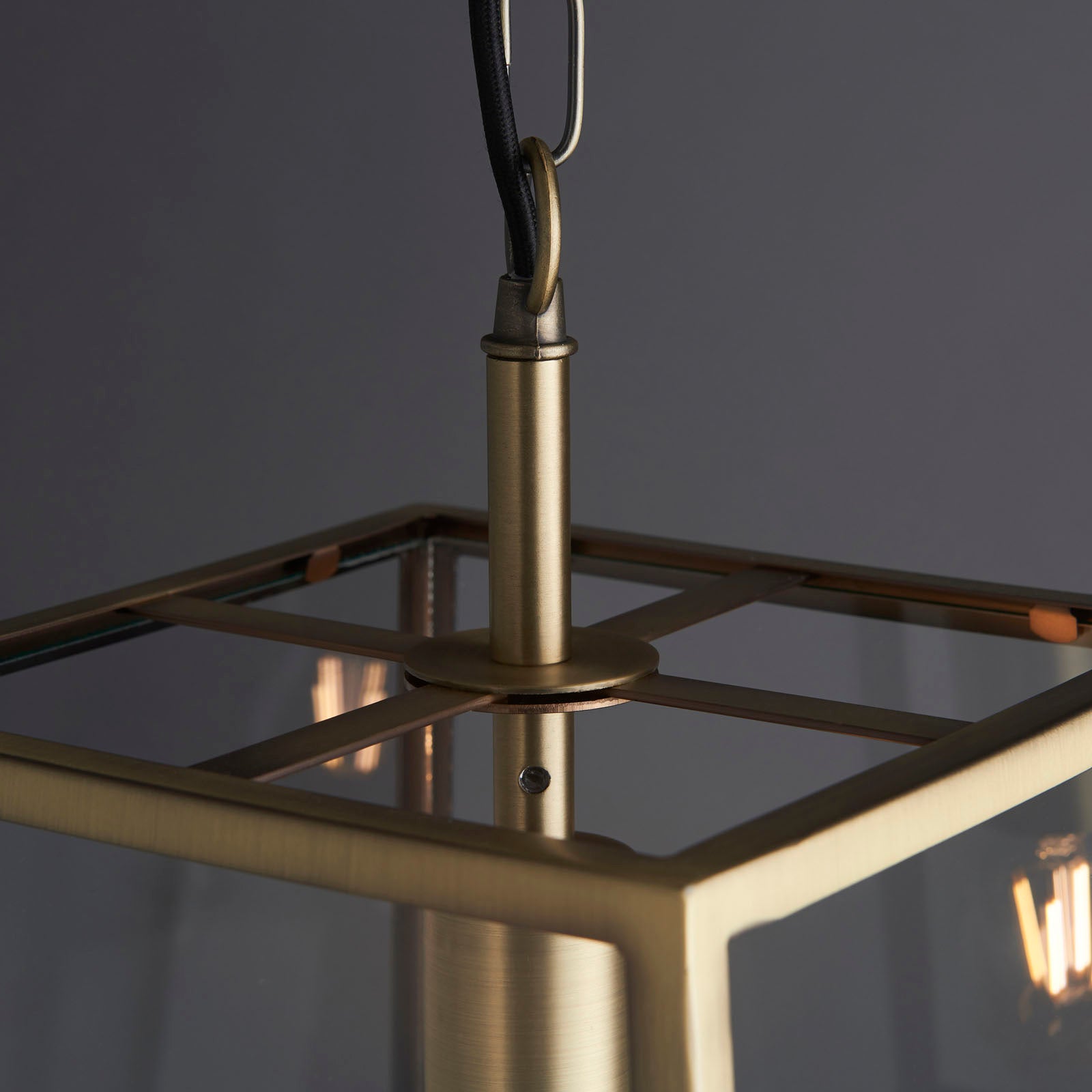 Hurst 1-Light Matt Antique Brass Pendant Light