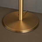 Hayfield Matt Antique Brass Table Lamp with Green Velvet Shade