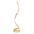 Aria 1-Light LED Floor Lamp: Flowing Curves (Gold Leaf)