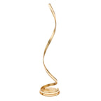 Aria 1-Light LED Floor Lamp: Flowing Curves (Gold Leaf)