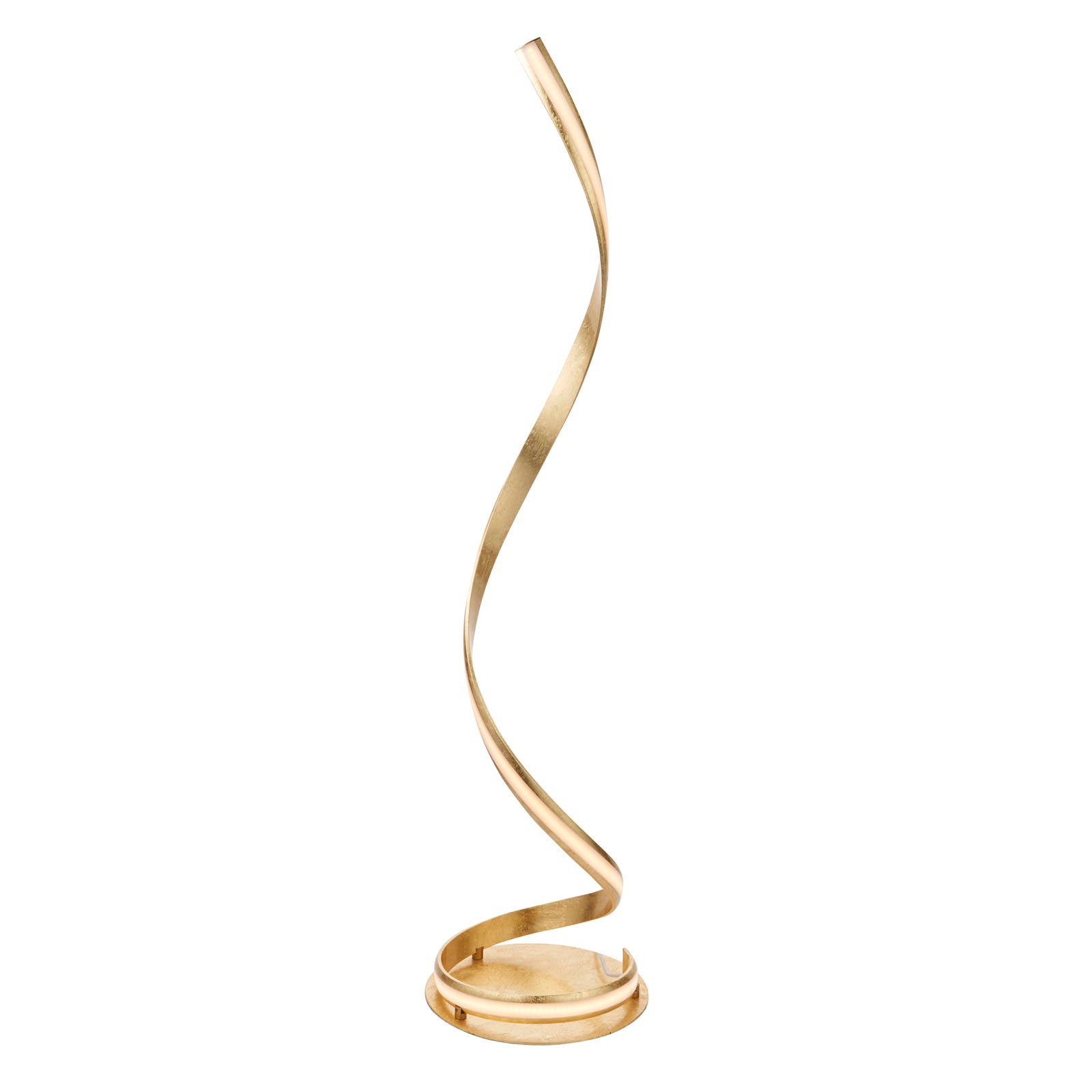 Aria 1-Light LED Floor Lamp: Flowing Curves (Gold Leaf)