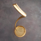 Aria 1-Light LED Floor Lamp: Flowing Curves (Gold Leaf)