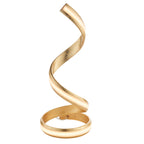 Aria 1-Light LED Table Lamp: Flowing Curves (Gold Leaf)