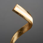 Aria 1-Light LED Table Lamp: Flowing Curves (Gold Leaf)
