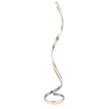 Aria 1-Light LED Floor Lamp: Flowing Curves (Silver Leaf)