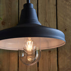 Farmhouse 1-Light Black Outdoor Wall Light