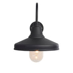 Farmhouse 1-Light Black Outdoor Wall Light