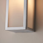 Newham 2-Light Chrome Wall Light with Frosted Glass Diffuser (IP44 Rated)