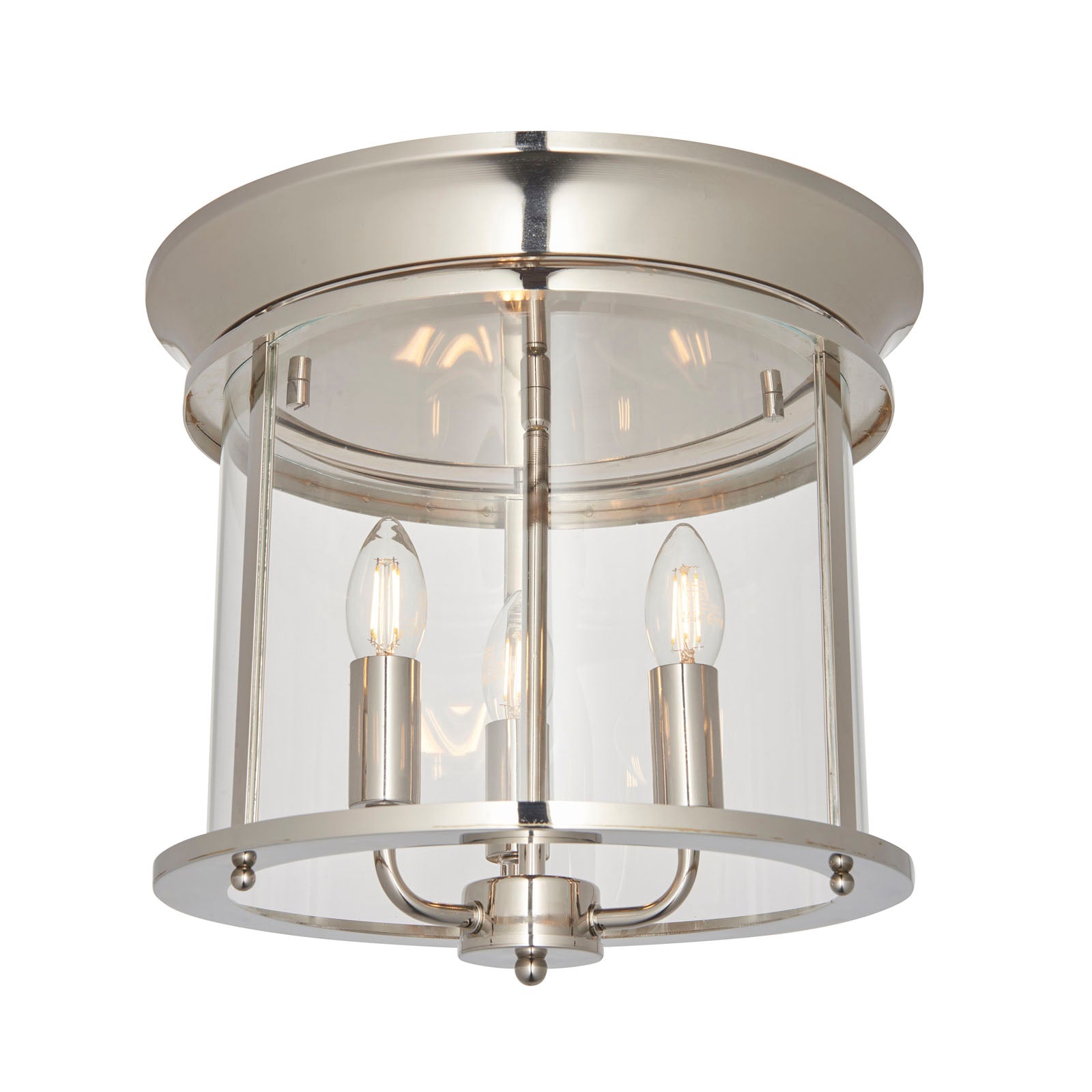 Hampworth 3-Light Modern Dimmable Flush Mount Ceiling Light