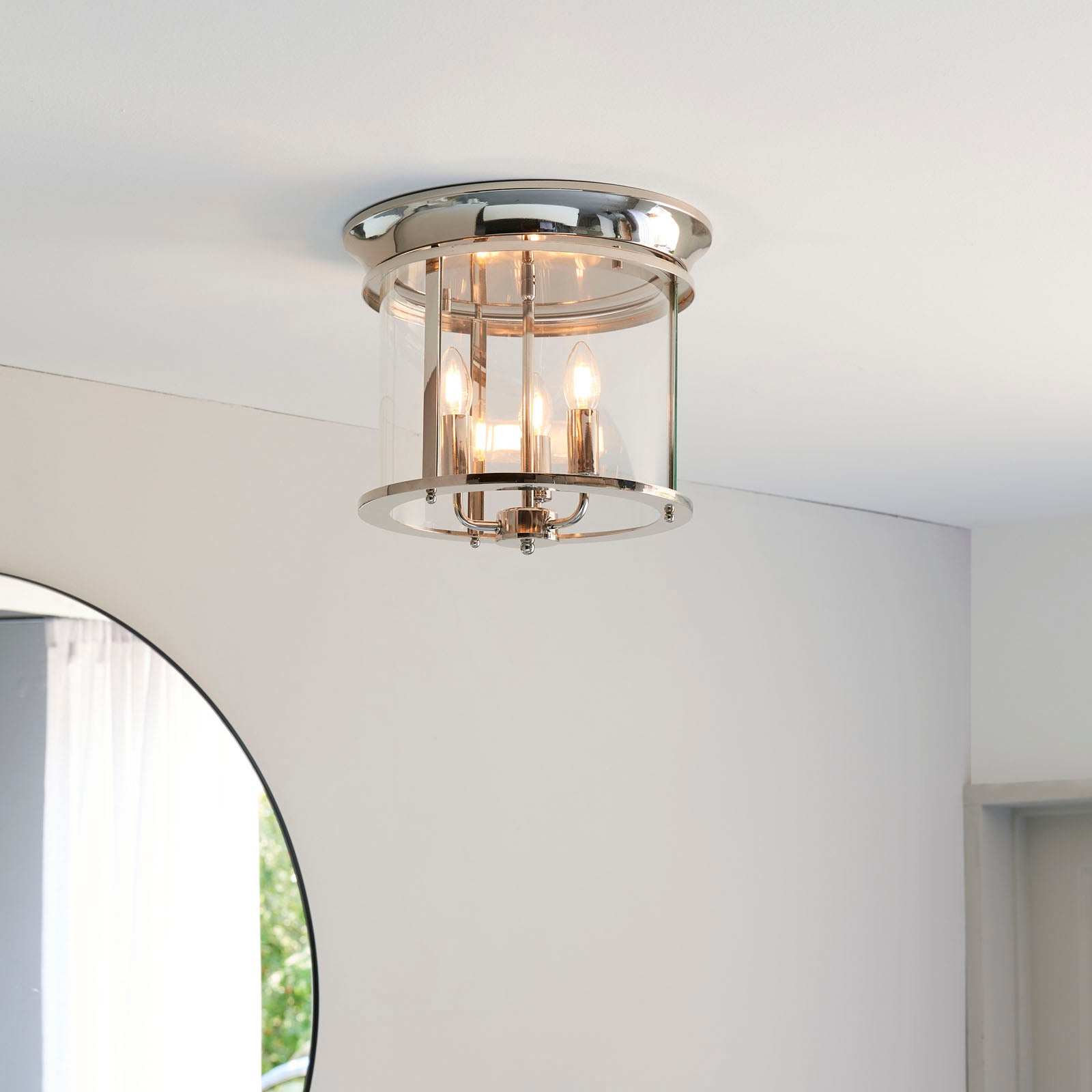Hampworth 3-Light Modern Dimmable Flush Mount Ceiling Light