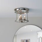 Hampworth 3-Light Modern Dimmable Flush Mount Ceiling Light