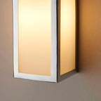 Newham 1-Light Chrome Wall Light with Frosted Glass Diffuser (IP44 Rated)