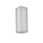 Newham 1-Light Chrome Wall Light with Frosted Glass Diffuser (IP44 Rated)