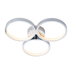 Radius Chrome 3-Light LED Semi-Flush Ceiling Light
