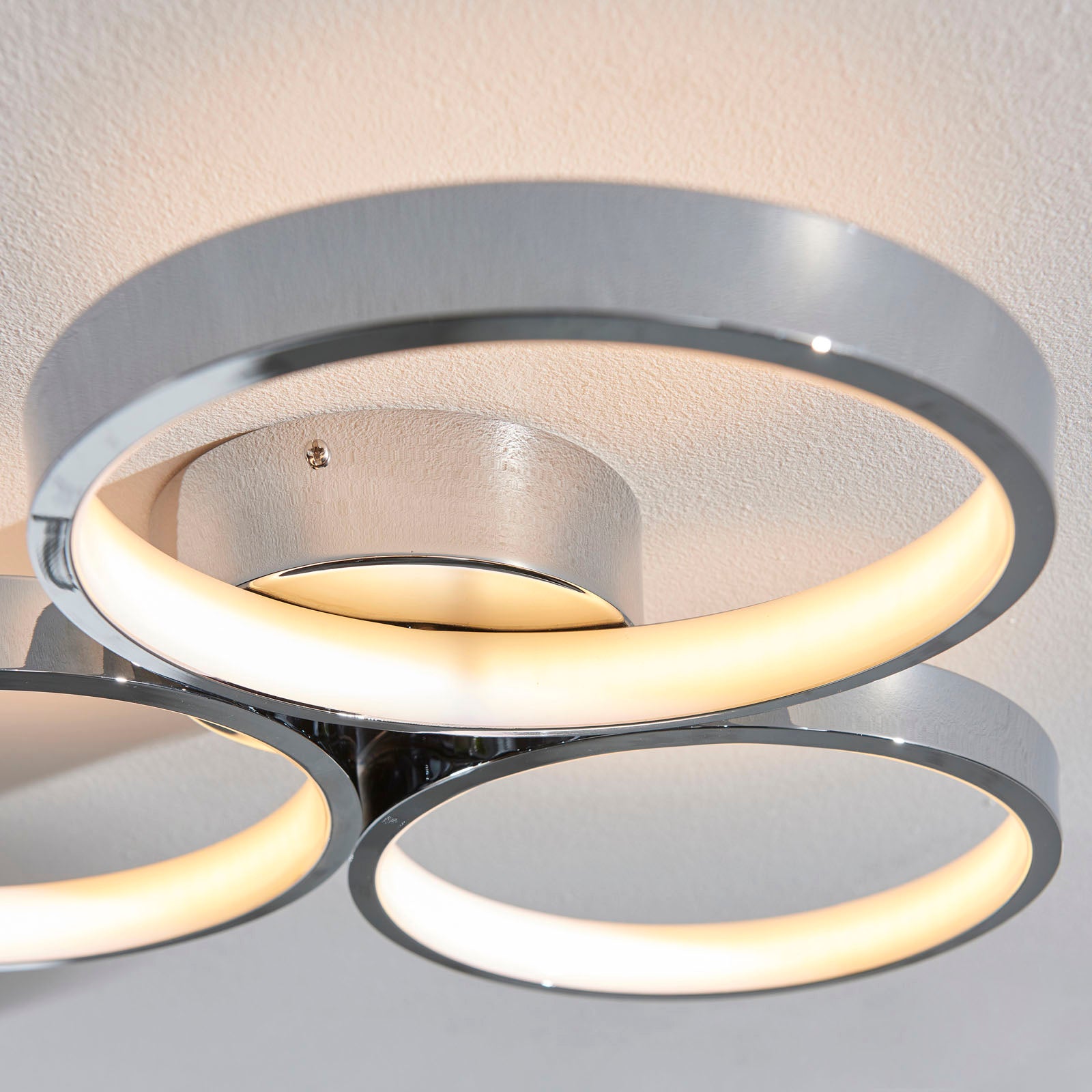 Radius Chrome 3-Light LED Semi-Flush Ceiling Light