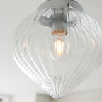 Cheston Chrome Dimmable Flush Mount Ceiling Light