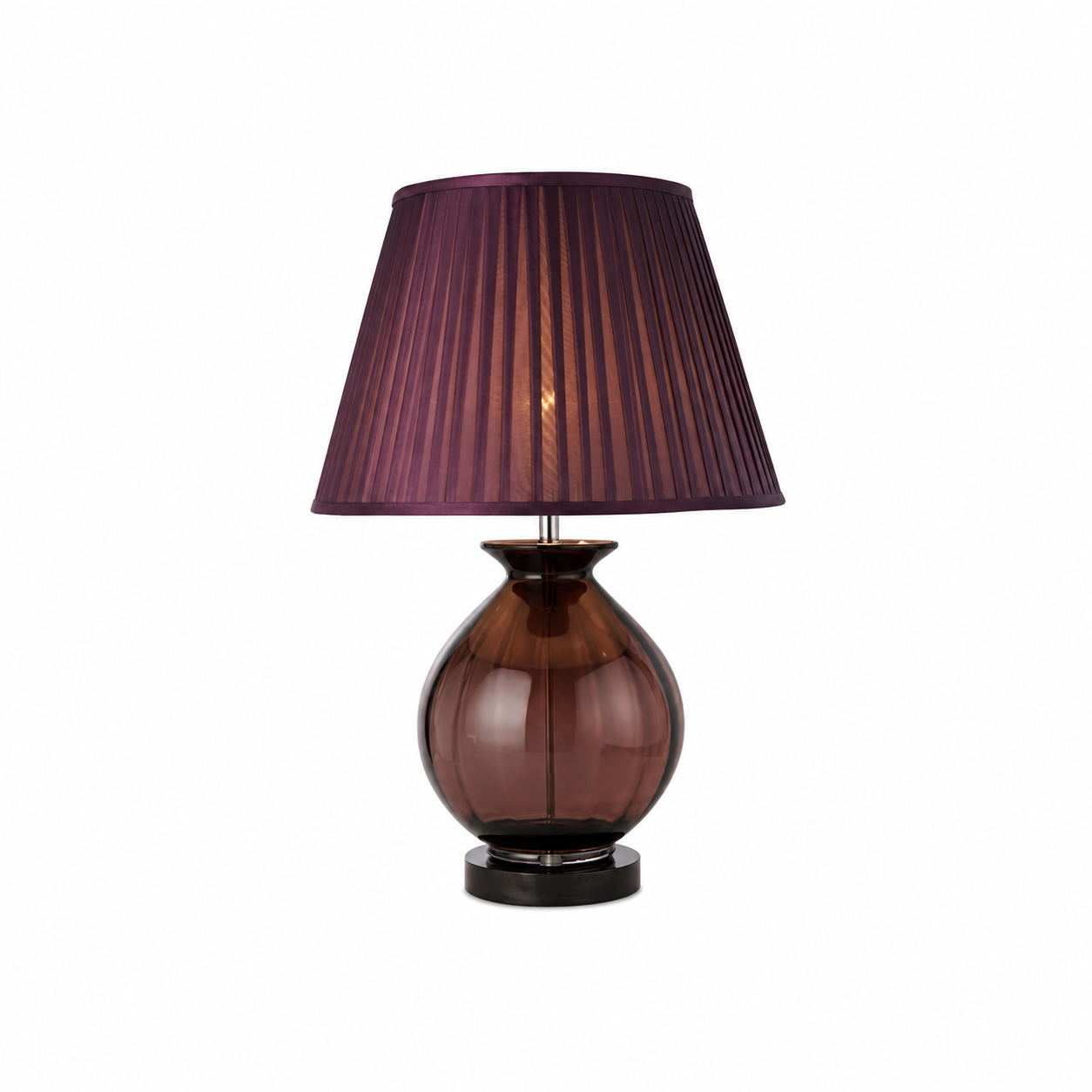 TL1422 - Transparent Tinted Purple Table Lamp