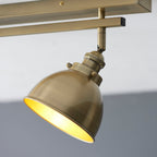 Wyatt 3-Light Antique Brass Industrial Spotlight