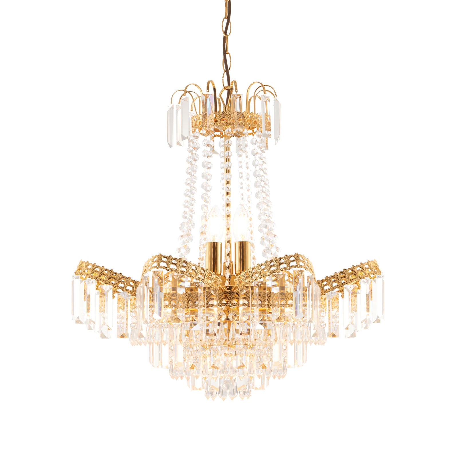 Adagio Gold 9 Light Crystal Chandelier