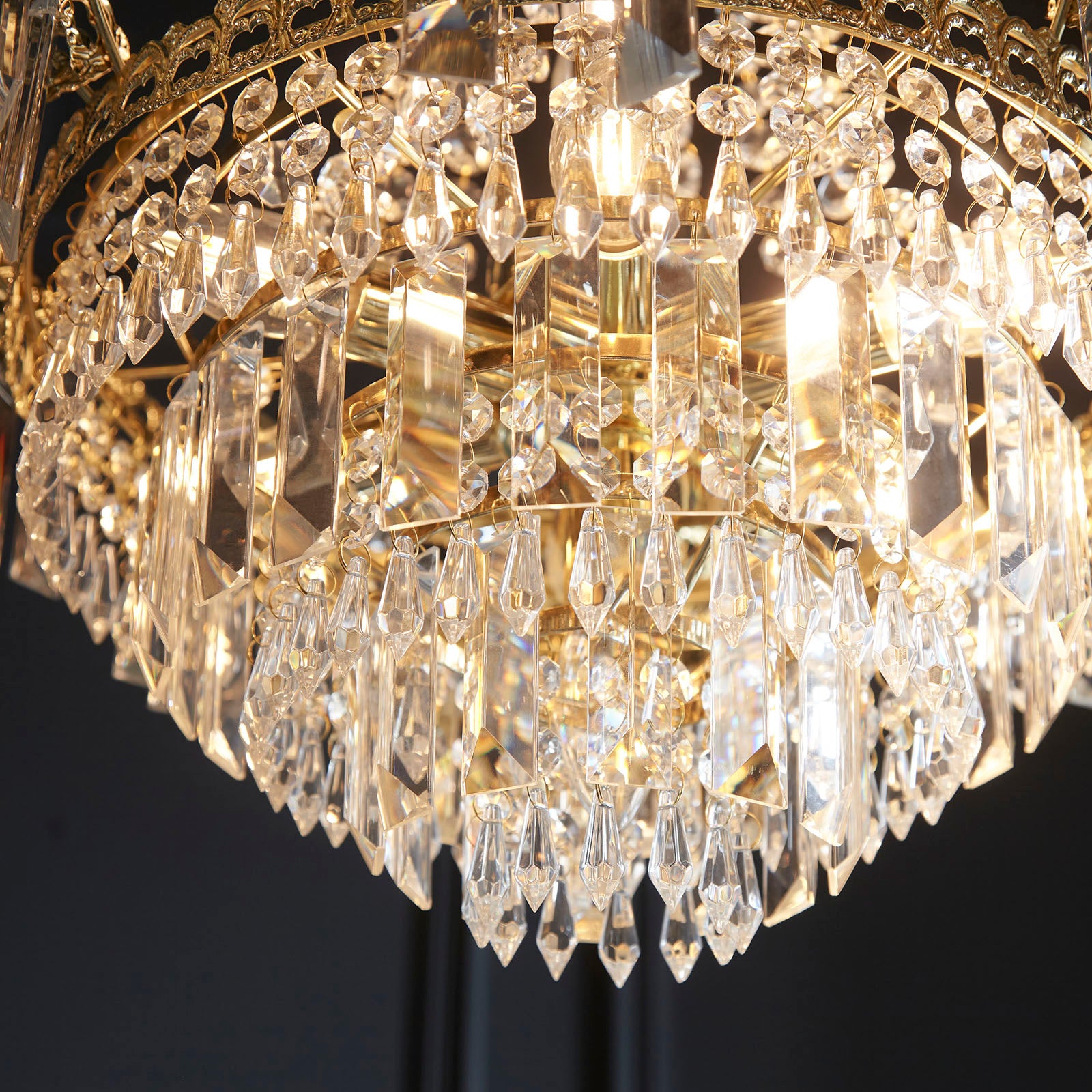 Adagio Gold 9 Light Crystal Chandelier
