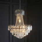 Amadis 6-Light Pendant: Crystal & Chrome