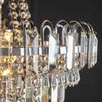 Amadis 6-Light Pendant: Crystal & Chrome