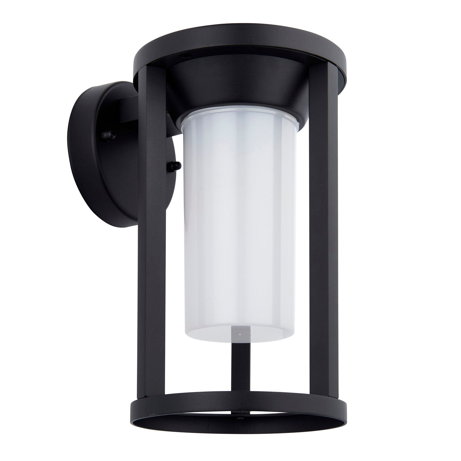 Braden 1-Light Outdoor Wall Sconce: Modern Design (Black & White)