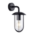 Quinn Textured Black Outdoor Wall Light (Weatherproof)