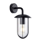 Quinn Textured Black Outdoor Wall Light (Weatherproof)