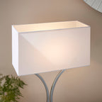 Epalle Chrome Table Lamp with White Shade