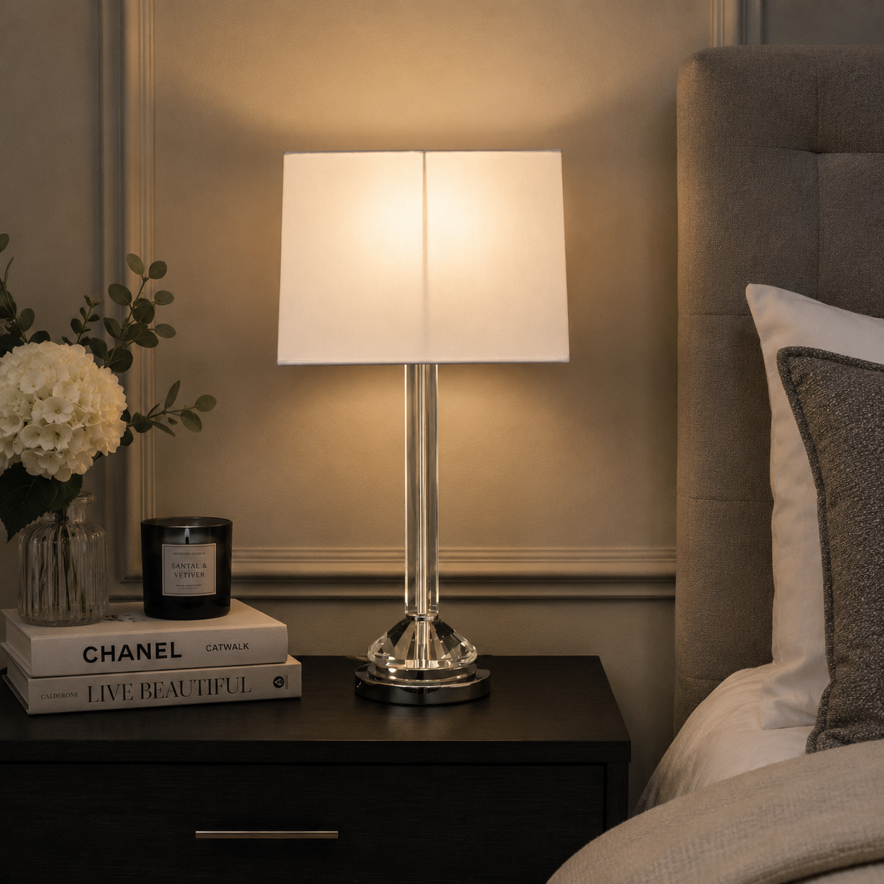 Liberec Crystal Table Lamp - Clear