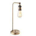 Hal 1-Light Industrial Table Lamp - Antique Brass
