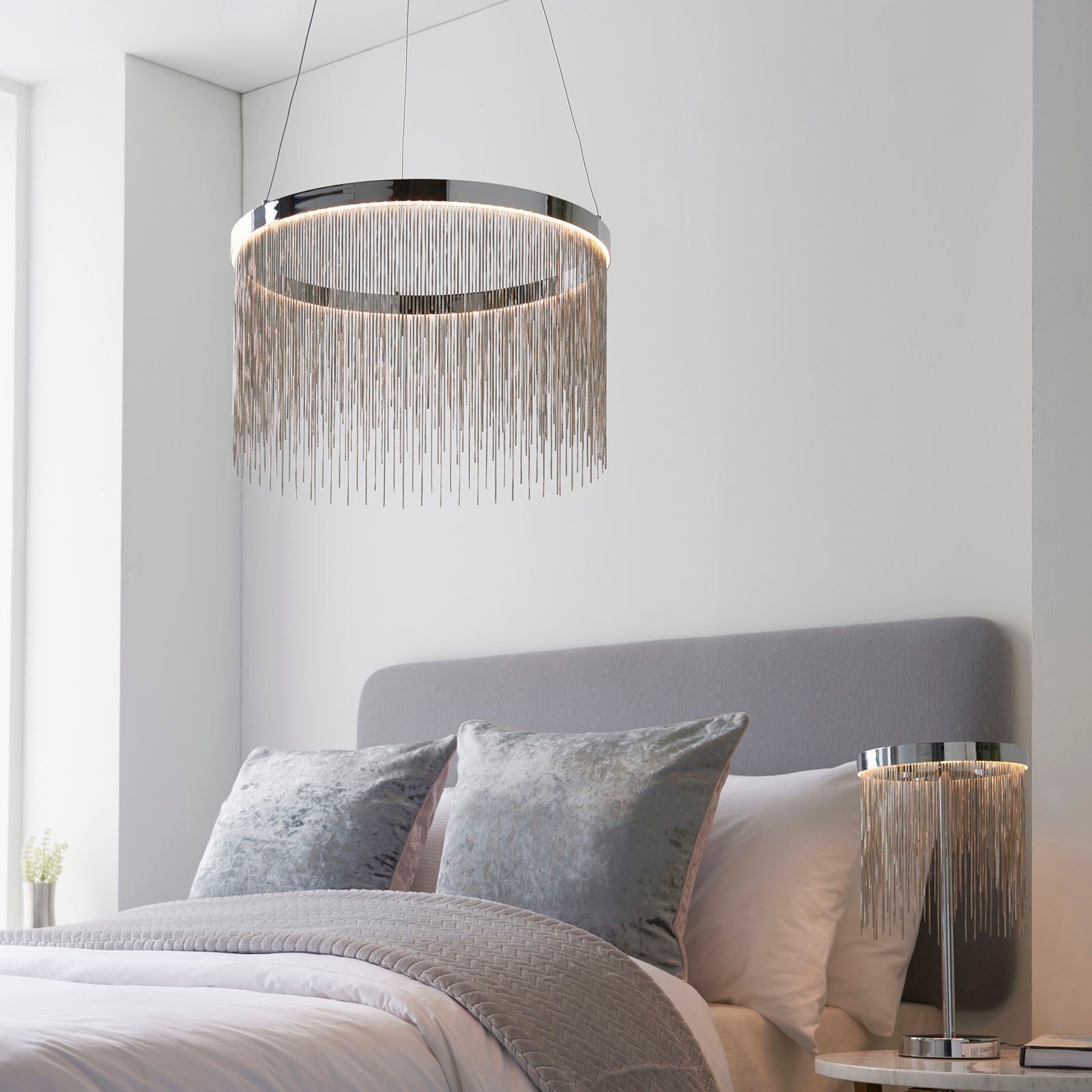 Zelma CCT 1-Light Waterfall Pendant with Color Changing Technology