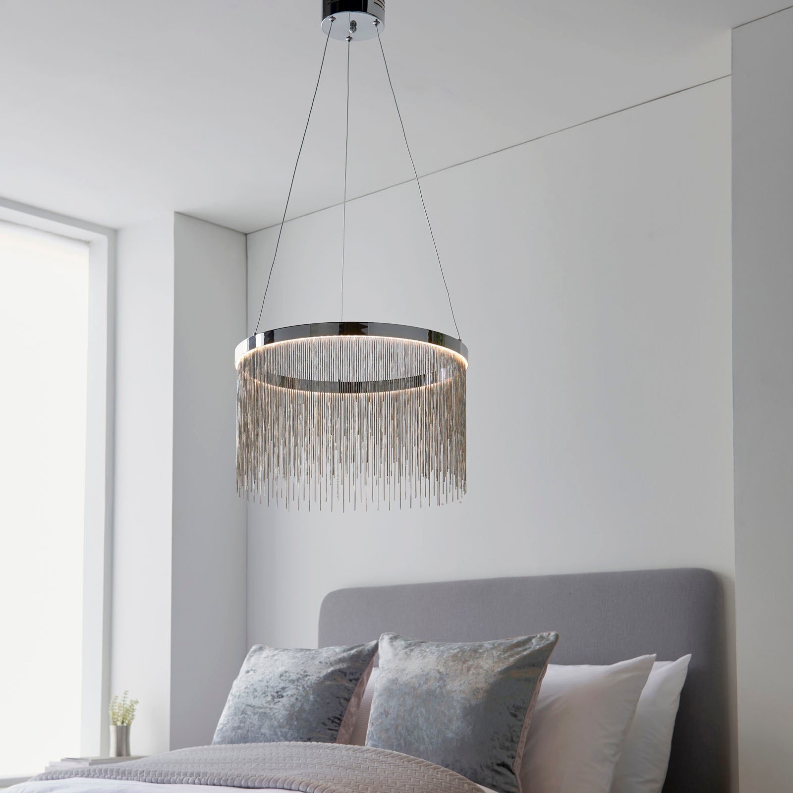 Zelma CCT 1-Light Waterfall Pendant with Color Changing Technology