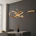 Lorenzo 4lt pendant Gold LED Feature Piece With Faceted Detail