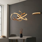 Lorenzo 4lt pendant Gold LED Feature Piece With Faceted Detail