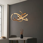 Lorenzo 4lt pendant Gold LED Feature Piece With Faceted Detail