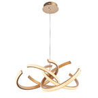 Lorenzo 4lt pendant Gold LED Feature Piece With Faceted Detail