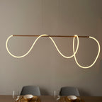 Attalea 1-Light LED Pendant: Flexible Warm Light (Adjustable)