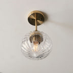 Addington Antique Brass Semi-Flush Mount