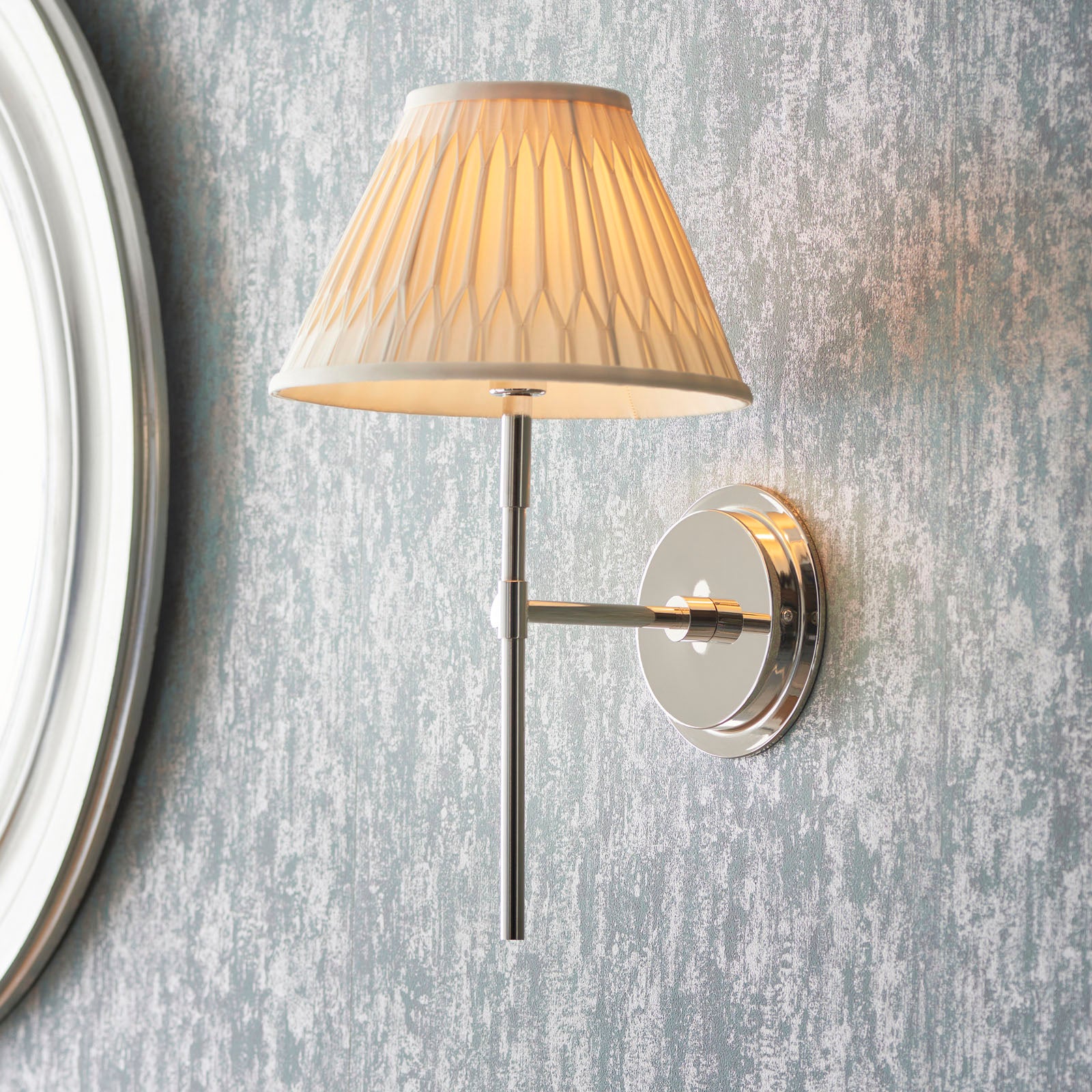 Rennes Nickel Wall Light (Modern)