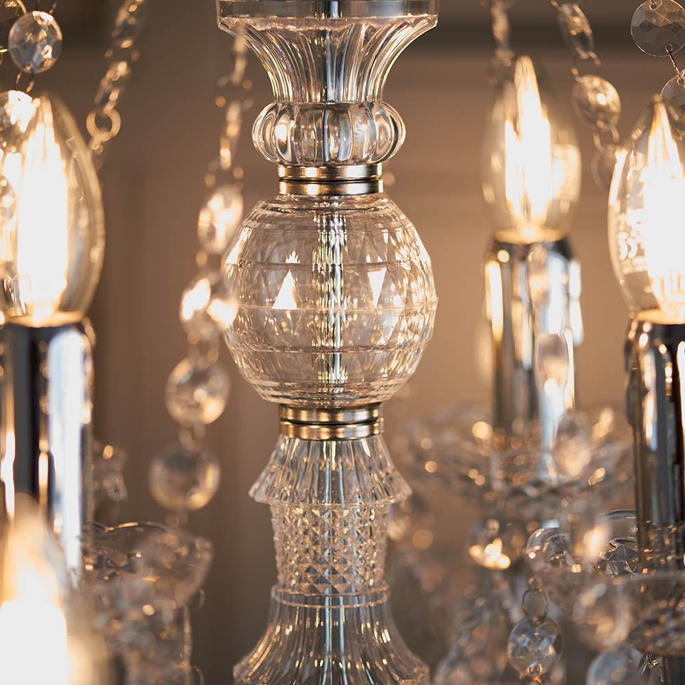 Clarence 8 Light Clear Acrylic Chandelier