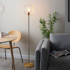 Hoop Black Metal Floor Lamp (alternative phrasing)