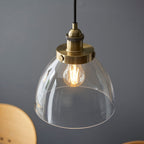 Hansen 3-Light Industrial Linear Semi-Flush Ceiling Light (Antique Brass)
