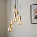 Studio Brushed Brass 6-Light Pendant